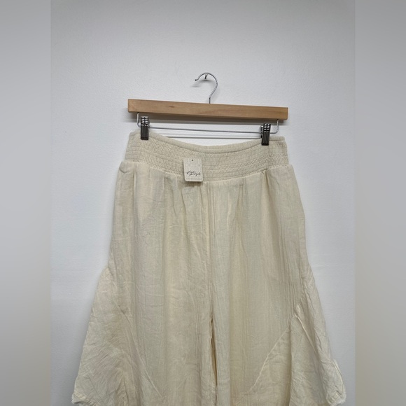 Free People Songs Of Summer Pants - Ivory - NWT - Size M - Picture 5 of 8